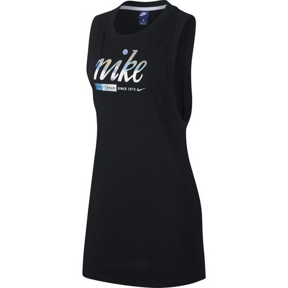 Nike sportswear womens tank dress black new - Picture 2 of 8